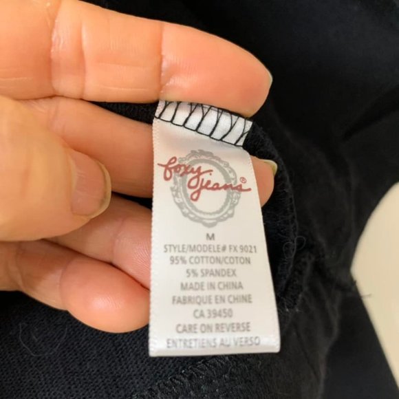 🌷3 for$25🌷Foxy Jeans, US M (Fits Small), Black Pleather Trim Blazer - Picture 7 of 8